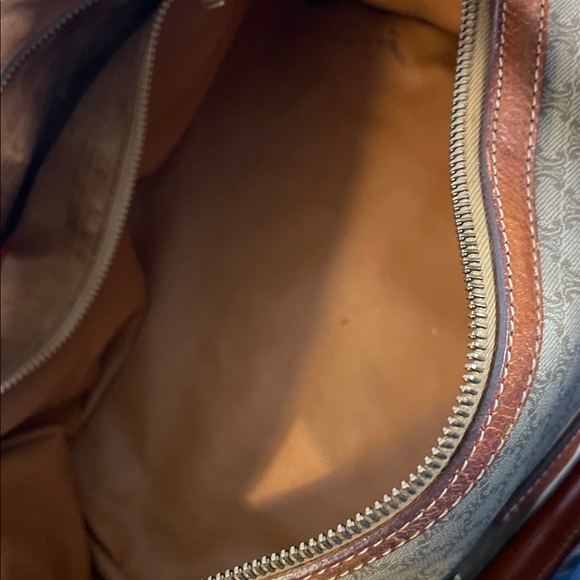 Celine Brown and Tan Monogram Boston Bag - Picture 11 of 13